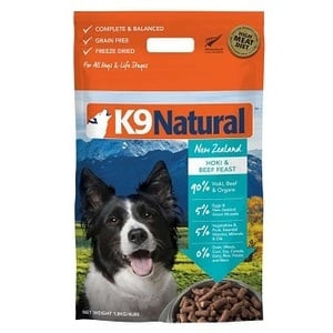 K9 Natural Dog Freeze-Dried Hoki & Beef 4Lb