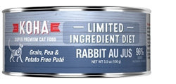 Koha Cat Limited Ingredient Patv© Grain Free Rabbit 5.5oz.(Case of 24)