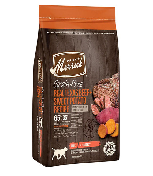 Merrick Dog Grain Free Beef & Sweet Potato 10Lb