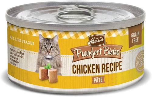 Merrick Cat Purrfect Bistro Chicken Pate 3 Oz.(Case Of 24)