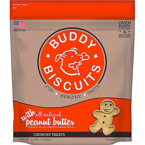 Buddy Biscuits Oven Baked Healthy Dog Treats 3 Flavors 16 oz or 3.5 lb