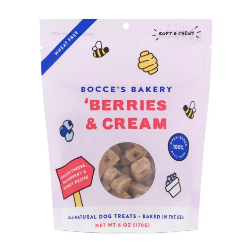 Bocce's Bakery Dog Berries Cream 6oz.