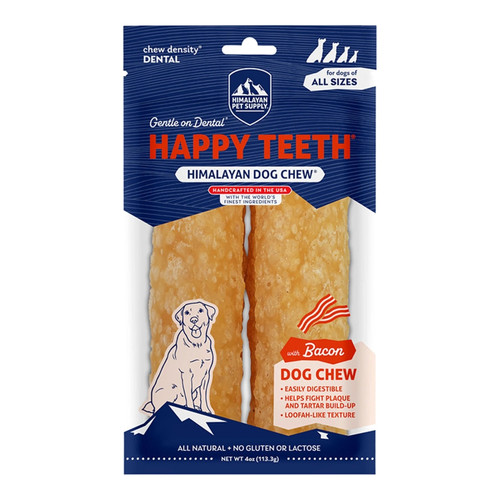Himalayan Dog Chew - Happy Teeth: Cheese, Large, 4oz/2ct