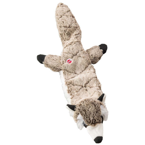 Spot Ethical Skinneeez Extreme Quilted Dog Toy Raccoon Gray 23 In