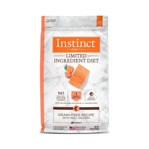 Natures Variety Instinct Dog Limited Ingredients Salmn Grain-free 20Lb