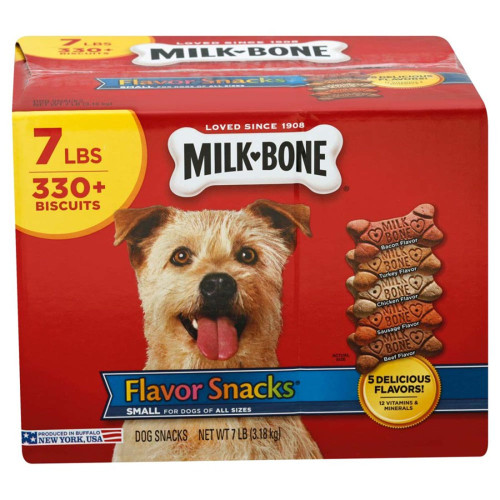 Milk-Bone Flavor Snacks Dog Treats Small, Medium, 7 Lb