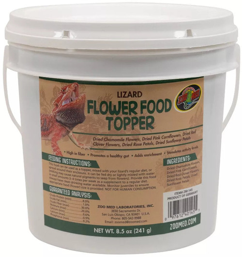 Zoo Med Lizard Flower Food Topper 8.5 oz.