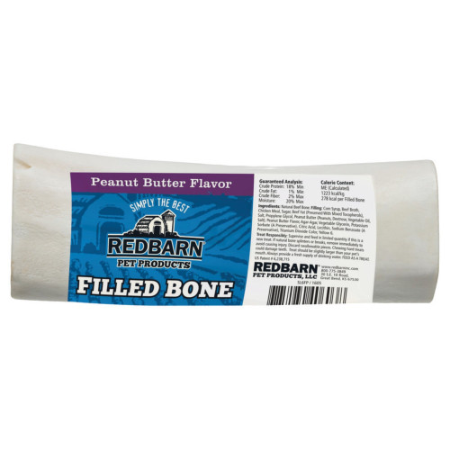RedBarn Large Filled Bone Peanut Butter