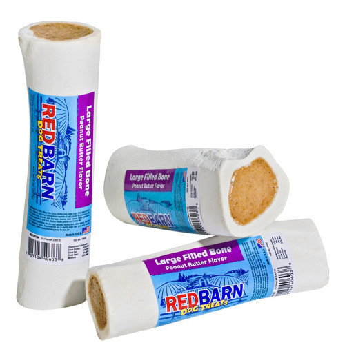 RedBarn Large Filled Bone Peanut Butter