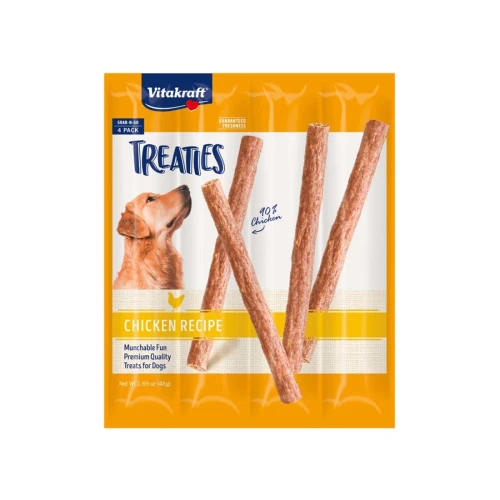Vitakraft Treaties Smoked Chicken Recipe Dog Treat 14Ea/1.69 Oz, 4 Piece