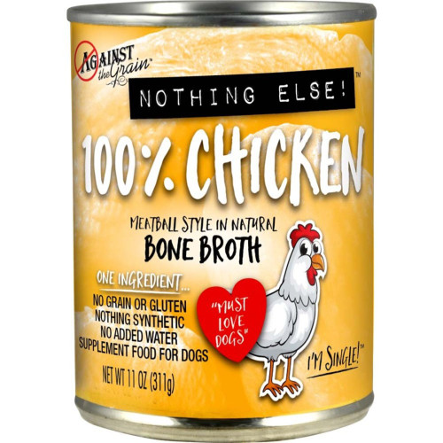 Against The Grain Nothing Else One Ingredient Chicken Dog Food 12Ea/11 Oz