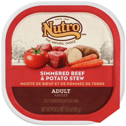 Nutro Products Simmered Beef and Potato Stew Canned Dog Food 24Ea/3.5 Oz, 24 Pk