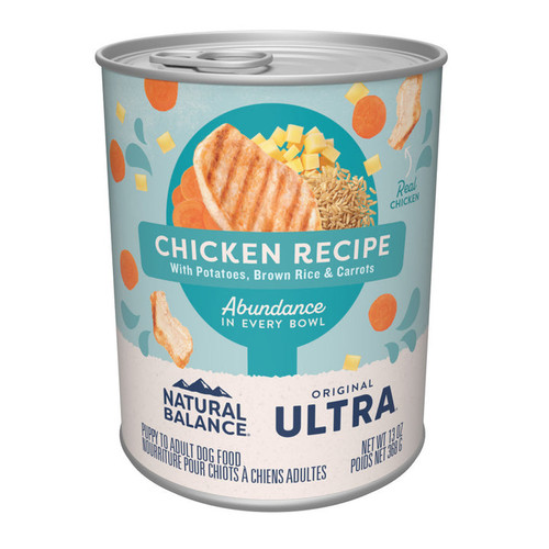 Natural Balance Pet Foods Ultra Premium Wet Dog Food Chicken 12ea/13 oz