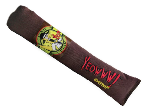 Yeowww! Cigar Catnip Cat Toy brown 7 Inch 7 X 1 X 1 inches