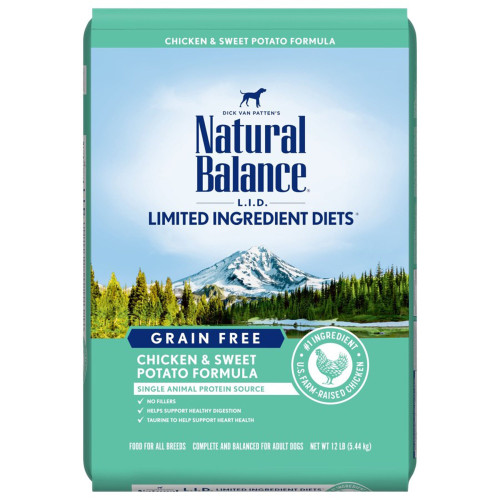 Natural Balance Pet Foods Lid Chicken and Sweet Potato Adult 12 Lb