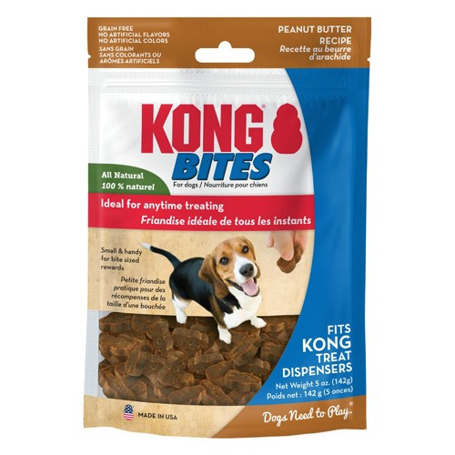 KONG Bites Peanut Butter Flavor Treats for Dogs 5 oz