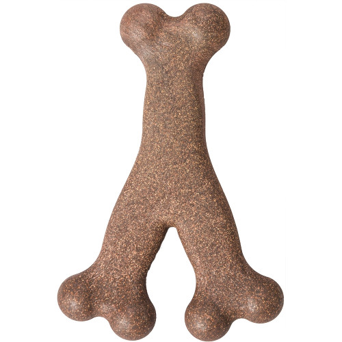 Spot Ethical Bam Bone Wish Bone Bacon Dog Toy 5.25 In
