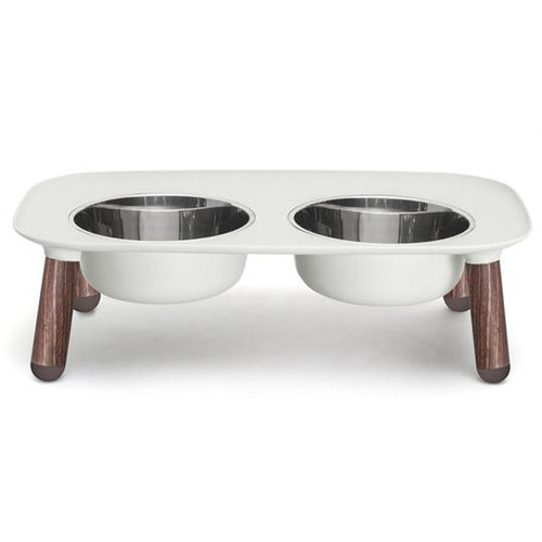 Messy Mutts Elevated Double Dog Feeder W/stainless Bowls, Limited Edition Legs