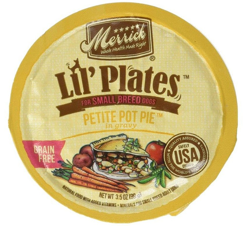 Merrick Dog Lil Plates Small Breed Petite Pot Pie 3.5 Oz.(Case Of 12)