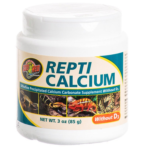Zoo Med Repti Calcium without D3 Ultra Fine 3oz