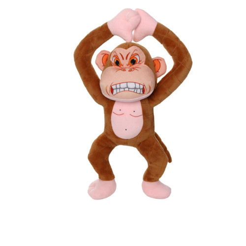 VIP Tuffy Mighty Angry Animals Durable Dog Toy Monkey 15 In