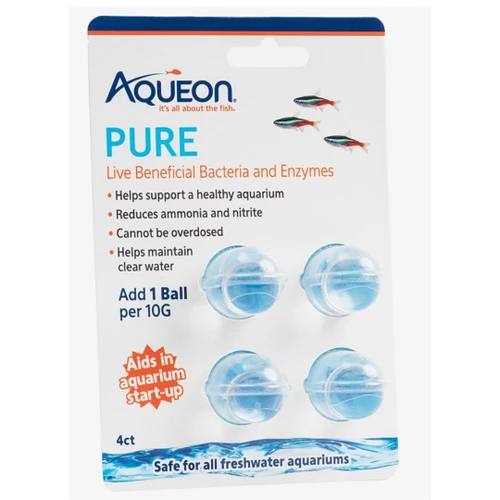 Aqueon Pure Bacteria Supplement 4 Pack 6Ea/10 Gal