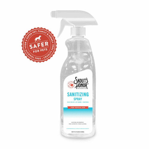 Skouts Honor Dog Cat Paw and Hand Sanitizer Surface Spray 32Oz