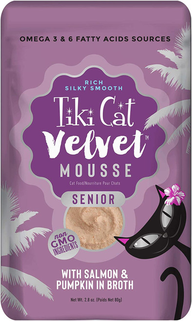Tiki Pets Cat Mousse Senior Salmon 2.4Oz (Case Of 12)