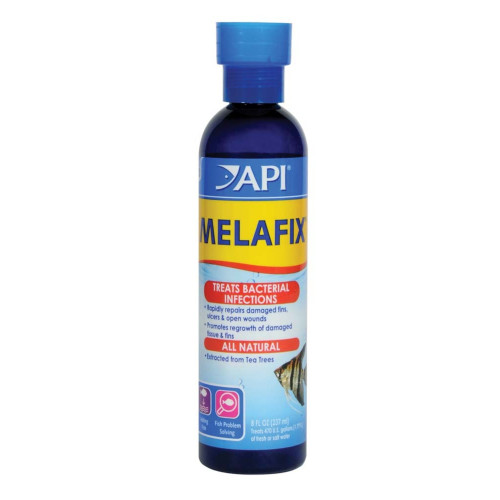 API MelaFix Antibacterial Fish Remedy 8 oz Bottle (Treats 474 Gallons)