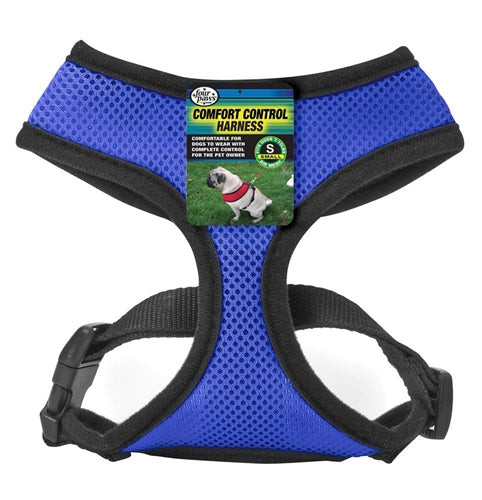 Four Paws Comfort Control Air Mesh  Harness Small Blue