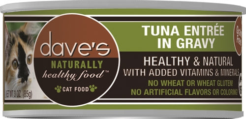 Daves Naturally Healthy Cat Food, Tuna Entree In Gravy 13.2Oz (Case Of 12) - 685038113276