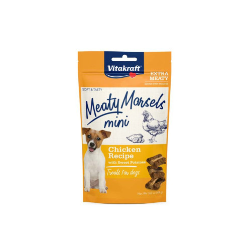 Vitakraft Meaty Morsels Chicken Recipe With Sweet Potato Dog Treat Mini Mini, 1.69 Oz