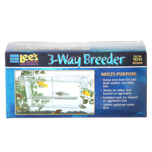 Lees 3-Way Breeding Tank 6.75"L x 3"W x 3"H