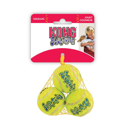 Kong Air Kong Squeakers Tennis Balls X-Small - 1.5" Diameter 3 Pack
