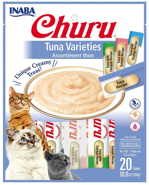 Inaba Churu Tuna Varieties Creamy Cat Treat 20 count