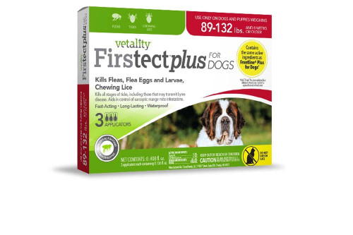 Tevra Brands Llc-Vetality Firstect Plus For Dogs 89-132lbs 3pk Burgundy