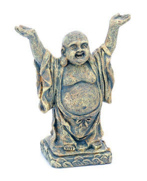 Penn-Plax Stand Buddha Aquarium Statue Standing Buddha Grey 2 In, Mini
