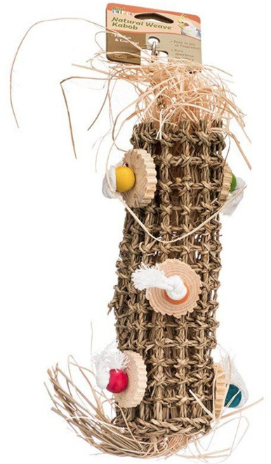 Penn Plax Bird Life Natural Weave Kabob 21" High - (For Medium Birds)