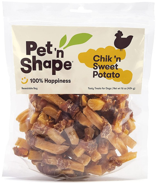 Pet N Shape Chik 'N Sweet Potato Dog Treat 16 Oz