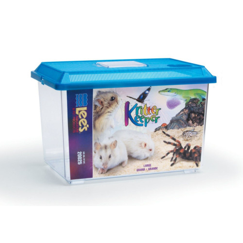 Lees Kritter Keeper with Lid Large - 14.5"L x 8.75"W x 9.75"H