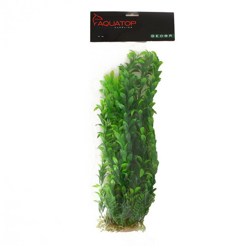 Aquatop Anacharis Aquarium Plant - Green 16" High w/ Weighted Base