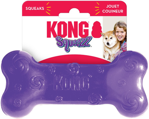 Kong Squeezz Bone Dog Toy Medium