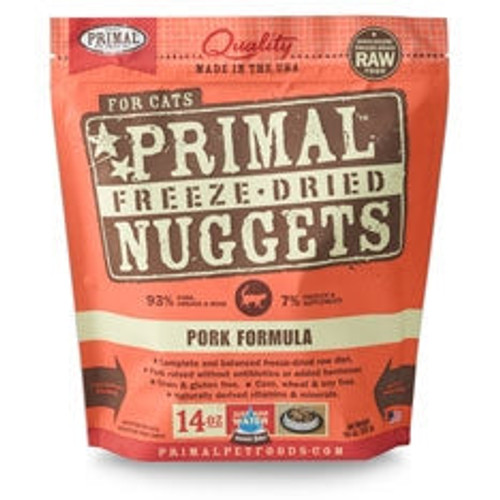 Primal Pet Foods  Freeze Dried Cat Food Pork 14 oz.