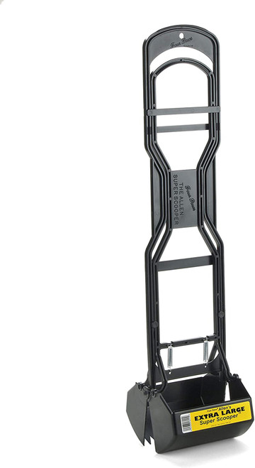 Four Paws Allens Super Dog Scooper For Grass Plain Grass Black 6 In X 6.38 In X 29 In