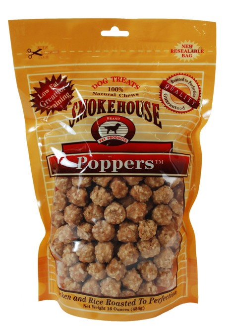Smokehouse Chicken Poppers Dog Treat 16 Oz