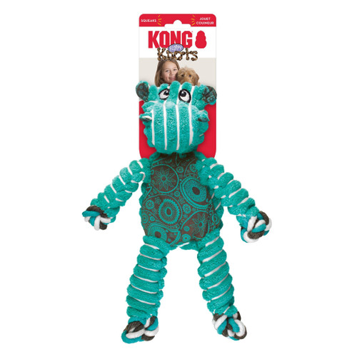 KONG Floppy Knots Hippo Dog Toy Medium/Large