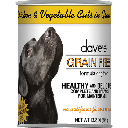 Dave's Cat's Dog Grain Free Chicken And Vegetable Cuts In Gravy - 13.2 oz.