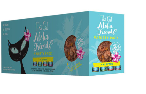 Tiki Pets Cat Aloha Friends 3Oz Variety Pack (Case Of 12)