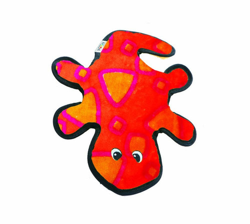 Outward Hound Invincibles Gecko Red/Orange 2 Squeakers
