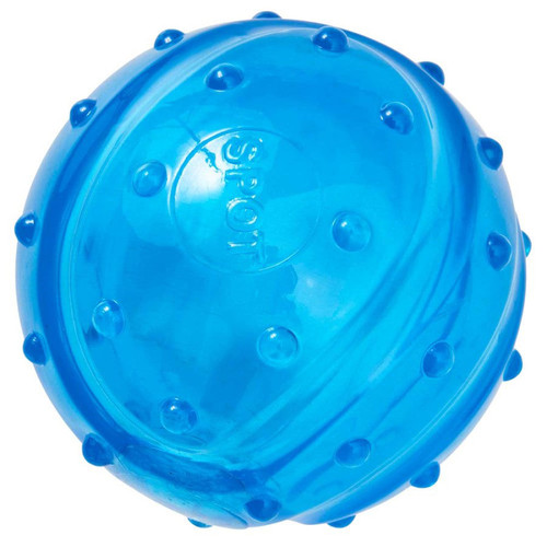 Spot Play Strong Scent-Station Ball Dog Toy Bacon Blue 3.25 In